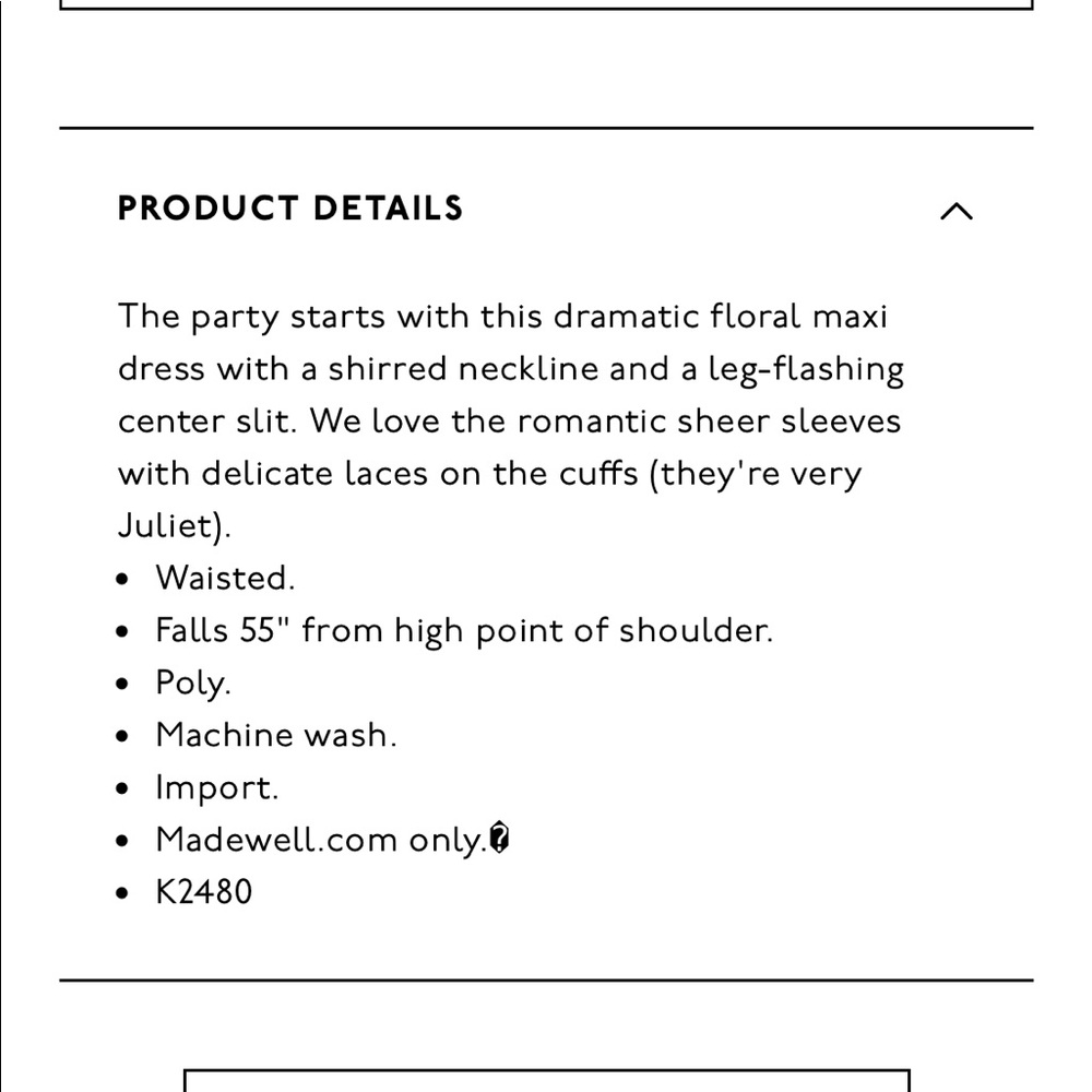 NEW • Madewell • Willowleaf Maxi Floral Dress 4 - Picture 5 of 8